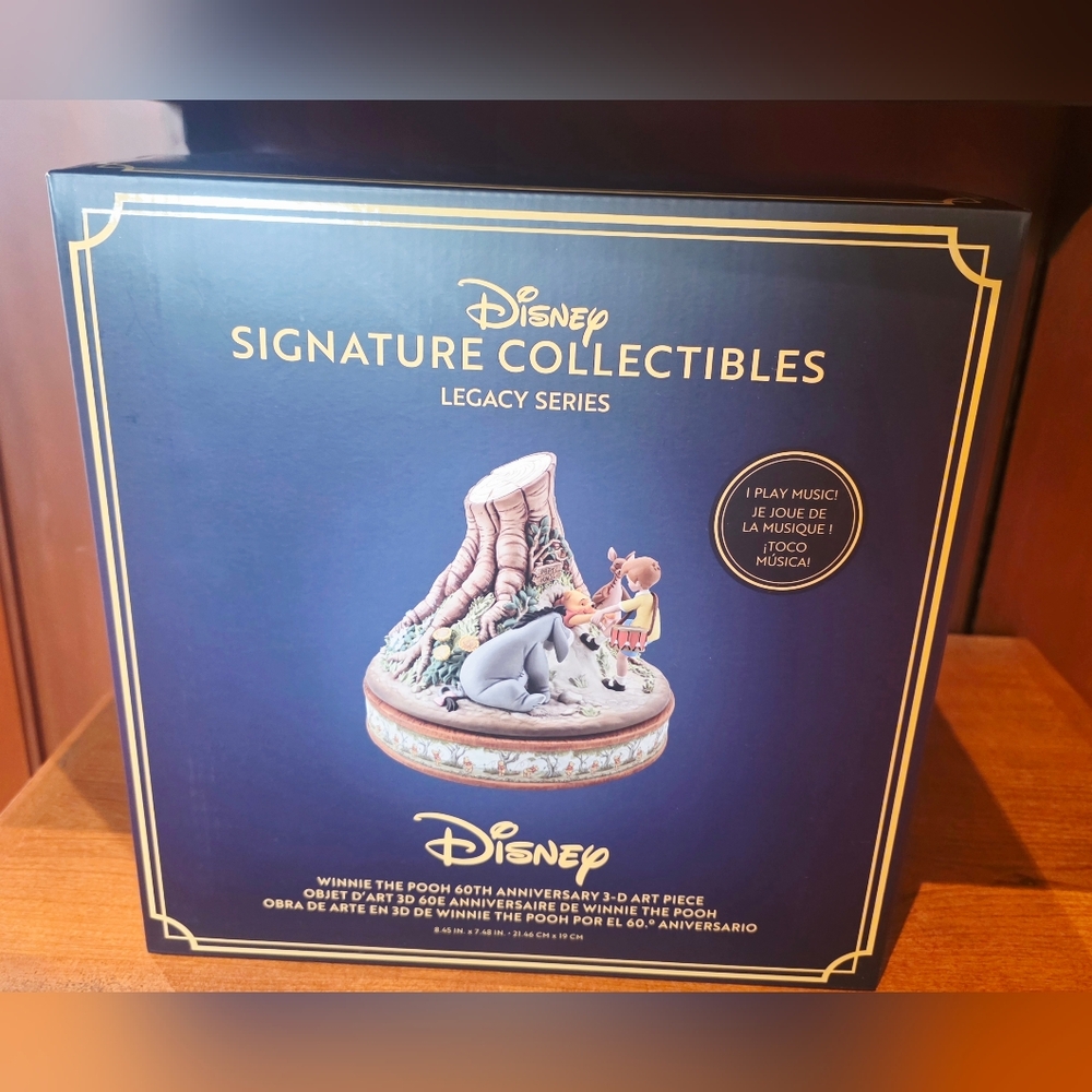 Disney Parks Signature Collectibles Series Winnie The Pooh 60th Anniversary 3-D